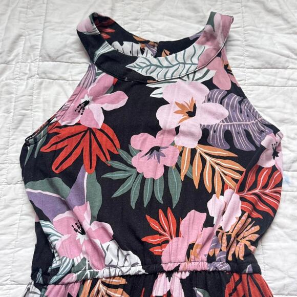 bixby nomad Girls sz Large 12-14 tropical floral maxi dress summer resort - Picture 3 of 8